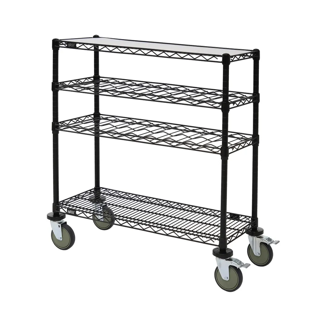Quantum WRC-1448WSBK Epoxy Wine Display/Worktable Cart - 48"W X 14"D X 40"H