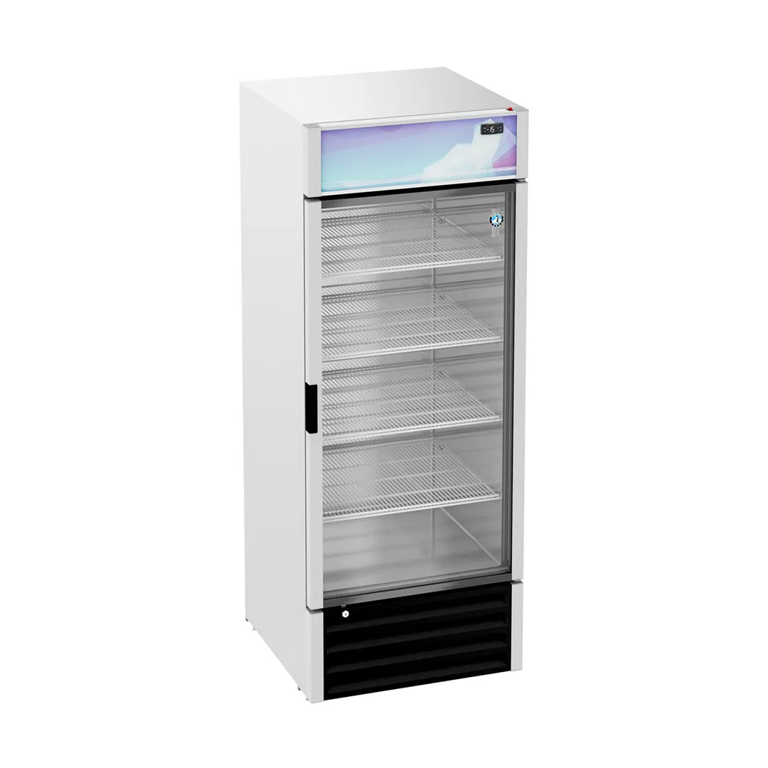 Hoshizaki FM-23-HC - Silver 30" Glass Door Freezer, 20.7 cu ft, 5 Shelves, LED, R290, 78" H