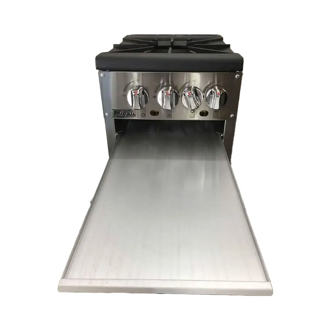 Migali C-SPS-2-18 18" Natural Gas Stock Pot Range w/ (2) Two Ring Burners, Front to Back Design