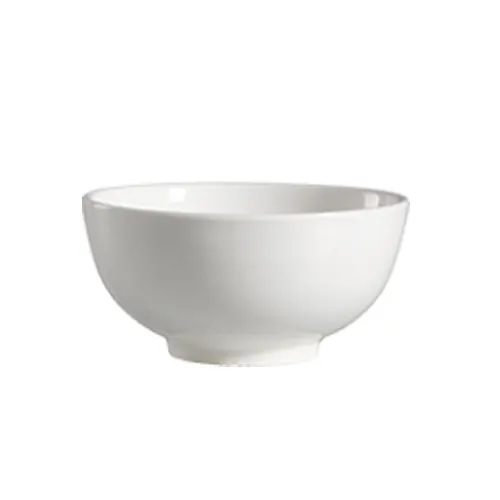 CAC China 101-64 Lincoln Rice Bowl 7 Oz 4" Dia 2" H Porcelain Bone White Dishwasher Safe - Dozen