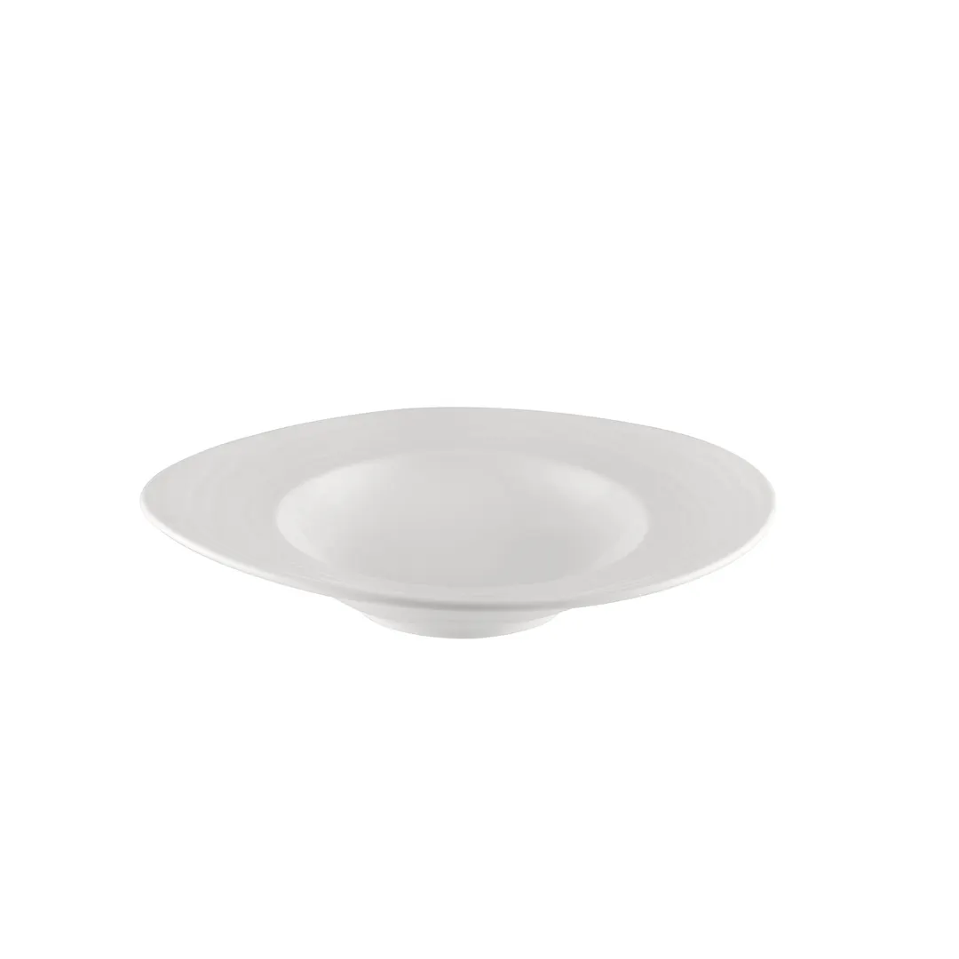 CAC China BHM-105 Bahamas Pasta Bowl, 10" Diameter, 7.75 Oz, Round Bone White Porcelain - Dozen