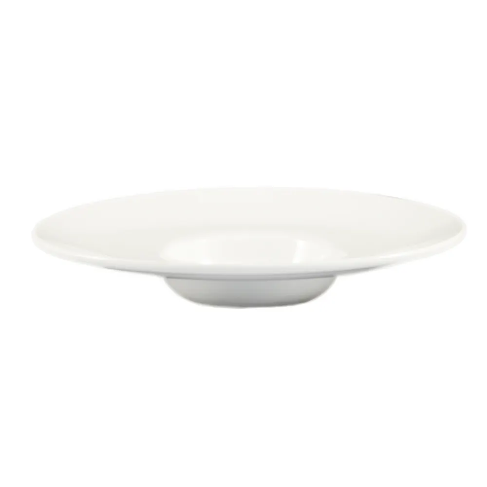 CACChina FDP-122 Bowl, 11" Dia x 2‑1/8" H, 5‑1/2 Oz Bone White Porcelain, Dishwasher Safe - Dozen