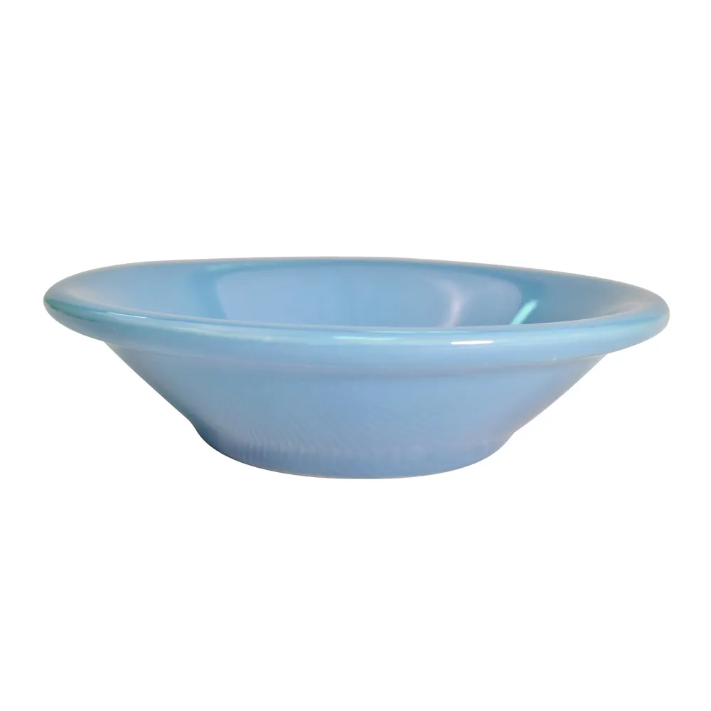 CACChina LV-11-LBU Fruit Dish, 4-3/4" Dia, 4-3/4 oz, Light Blue Ceramic, Dishwasher/Oven - Dozen