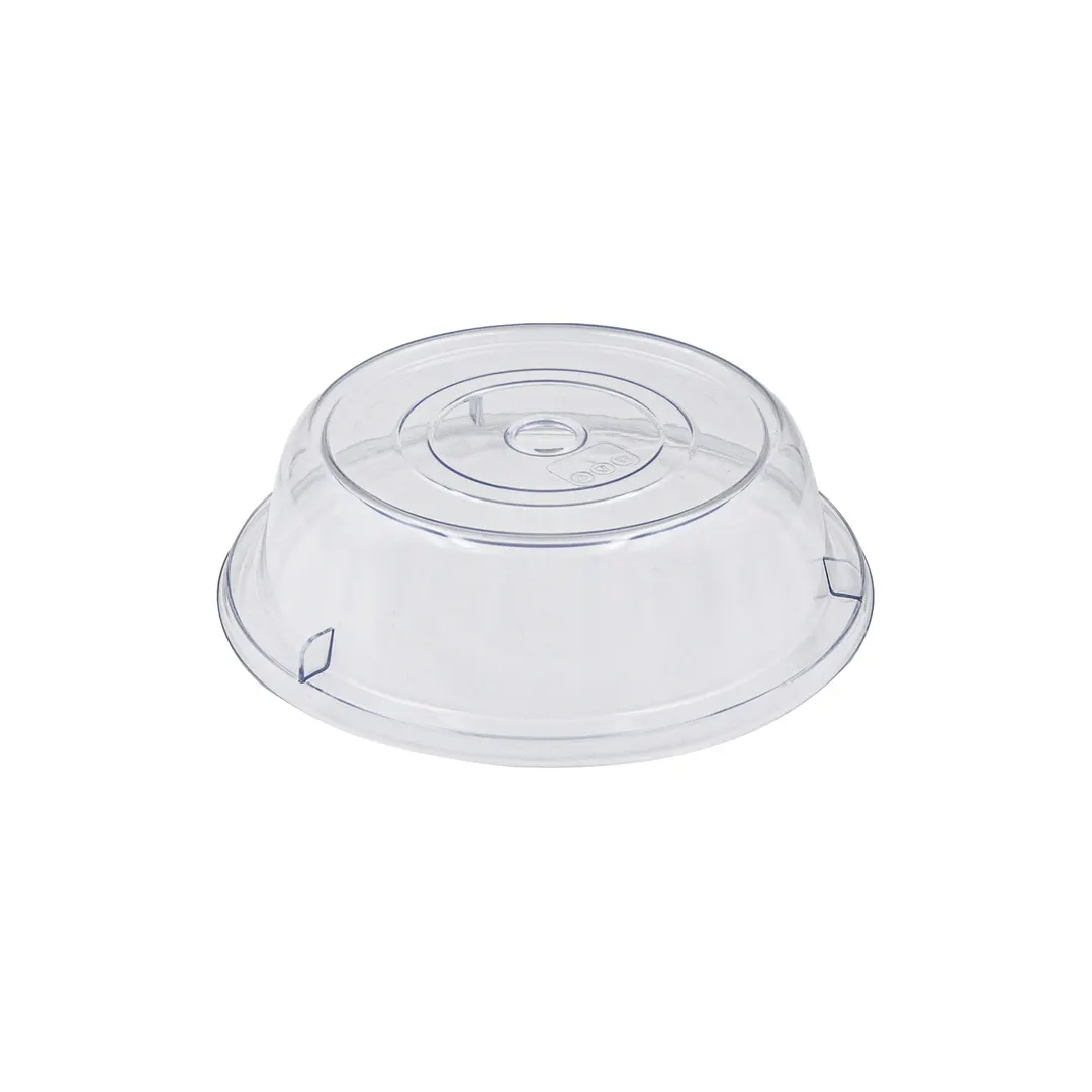CAC China PPCO-16 Plate Cover, 10" Dia. Round, Clear Polycarbonate, Stackable Servingware Accessory