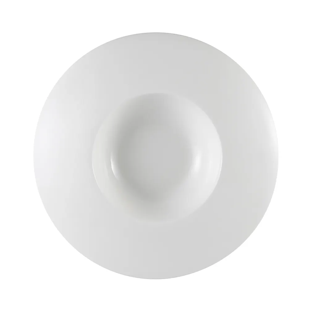 CACChina PS-109 Champagne Bowl, 7 Oz., 9" Dia. X 1-1/2" H, Round, Bone White Porcelain - Dozen