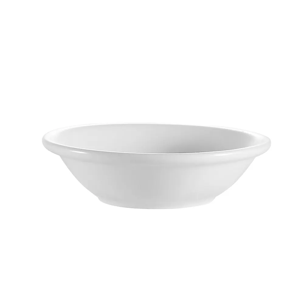 CAC China RCN-32 Clinton Fruit Dish, 4" Dia, 3-1/2 Oz, Porcelain, Super White, 1 Dozen