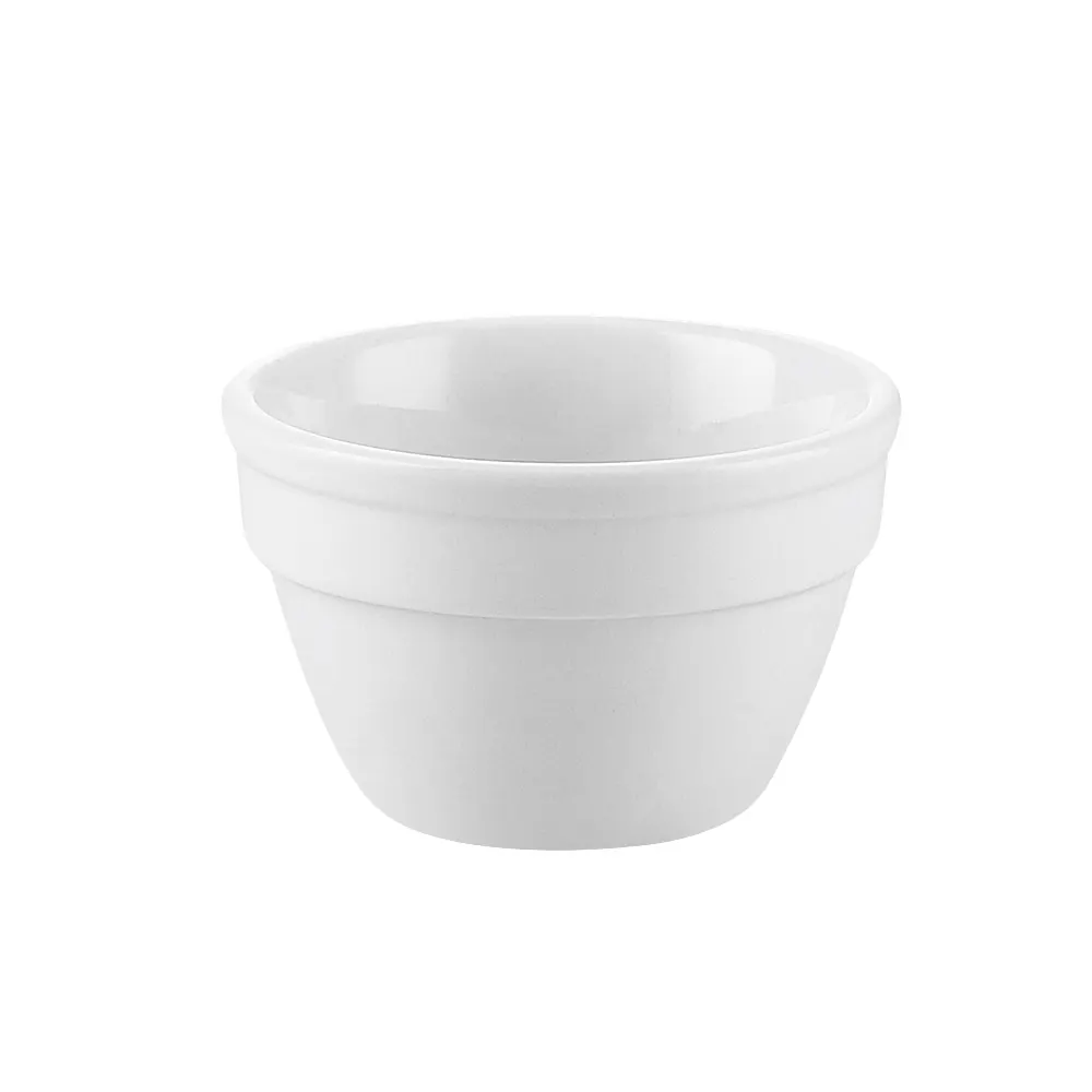 CAC China RCN-B544 - 8oz Super White Porcelain Round Bowl, 4" Dia × 2-1/2" H, Dishwasher Safe, 1 Dozen