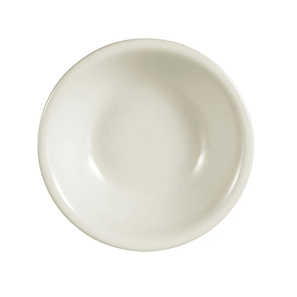 CAC China REC-11 Fruit Dish, 5 oz., 4-3/4" Dia, 1" H, Round Ceramic, American White – 1 Dozen
