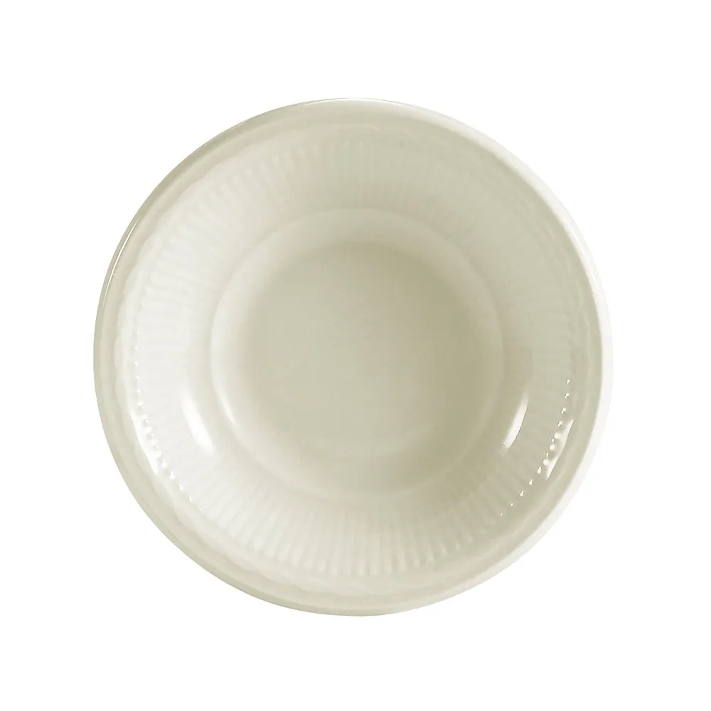 CACChina RID-11 Ridgemont Dish, 5" Dia, 1-1/4" H, 4-2/5 Oz, Round Ceramic, American White - Dozen