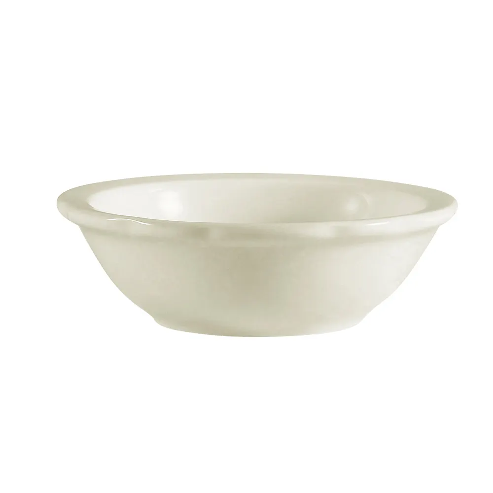CACChina SC-11 Seville Fruit Dish, 5 Oz., 4-3/4" Dia. 1-3/8" H, Ceramic, American White - Dozen