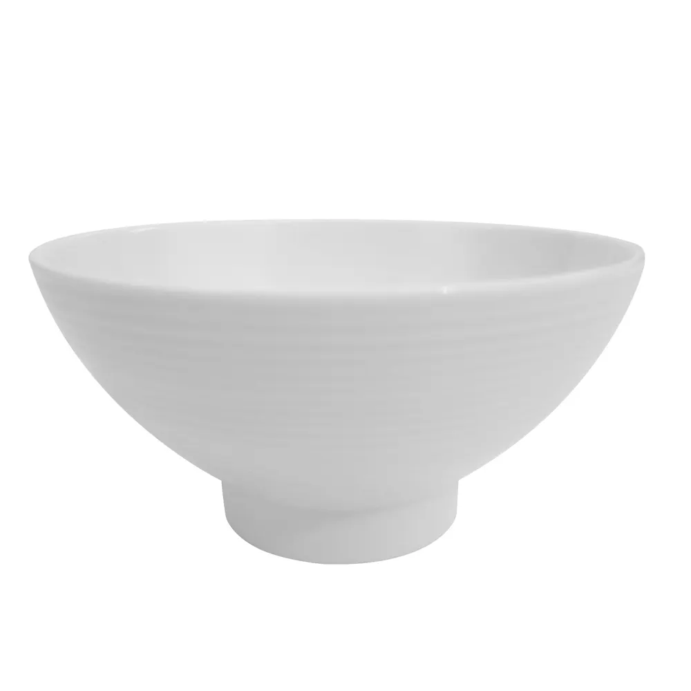 CAC China SHA-44 Sushia Rice Bowl, 6 Oz., 4-3/8" Dia. x 2-1/4" H, Round, Porcelain, White - Dozen