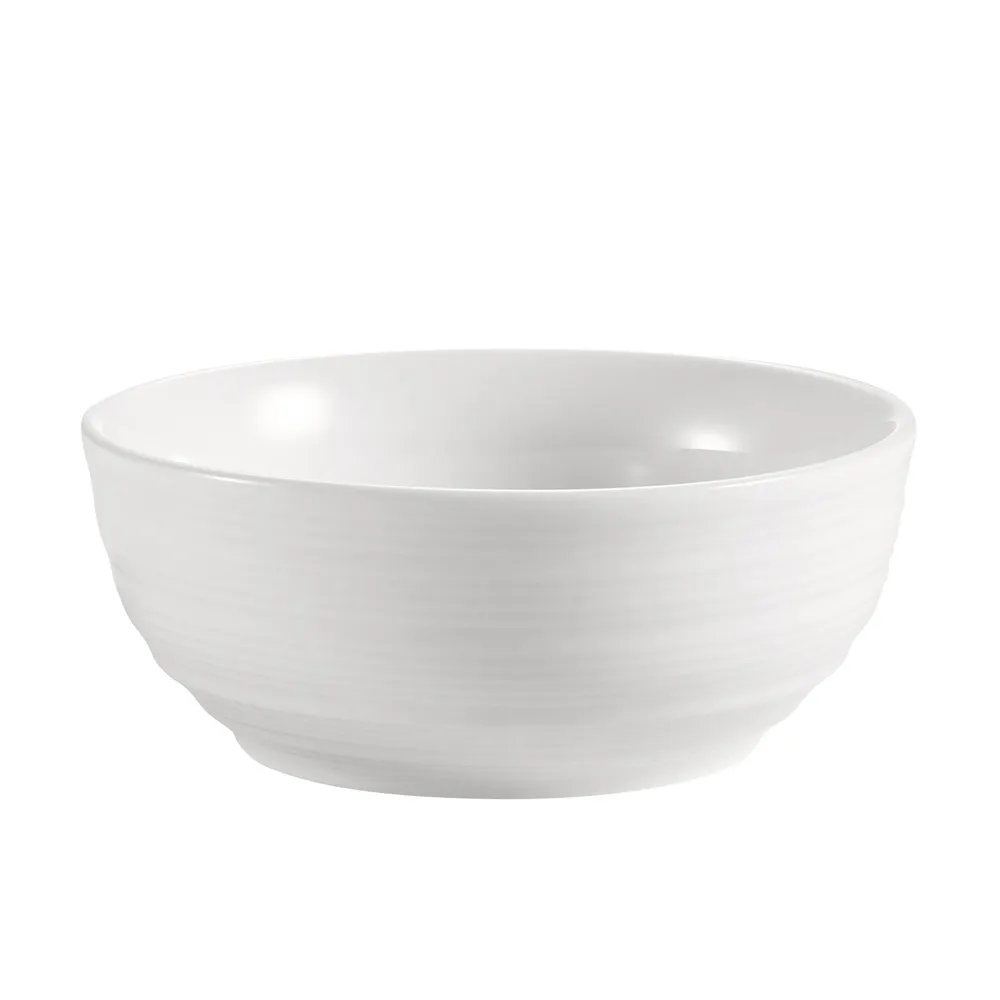 CAC China SUS-4 Sushi Bowl, 4-1/2 Oz., 4" Dia. x 1-1/2" H, Round Bone White Porcelain - Dozen