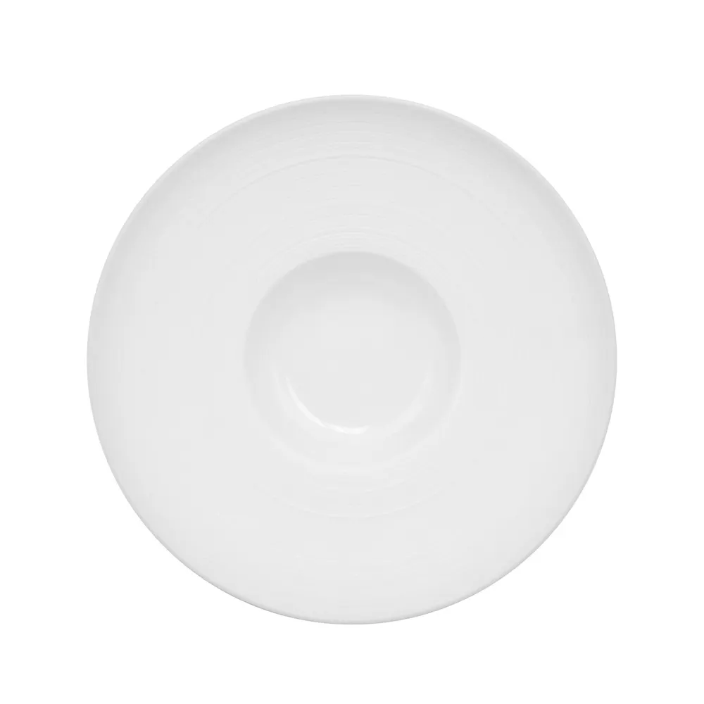 CAC China TST-H10 Bowl, 7.5 oz, 10" Dia, Round, White Porcelain, General, Dishwasher Safe - Dozen