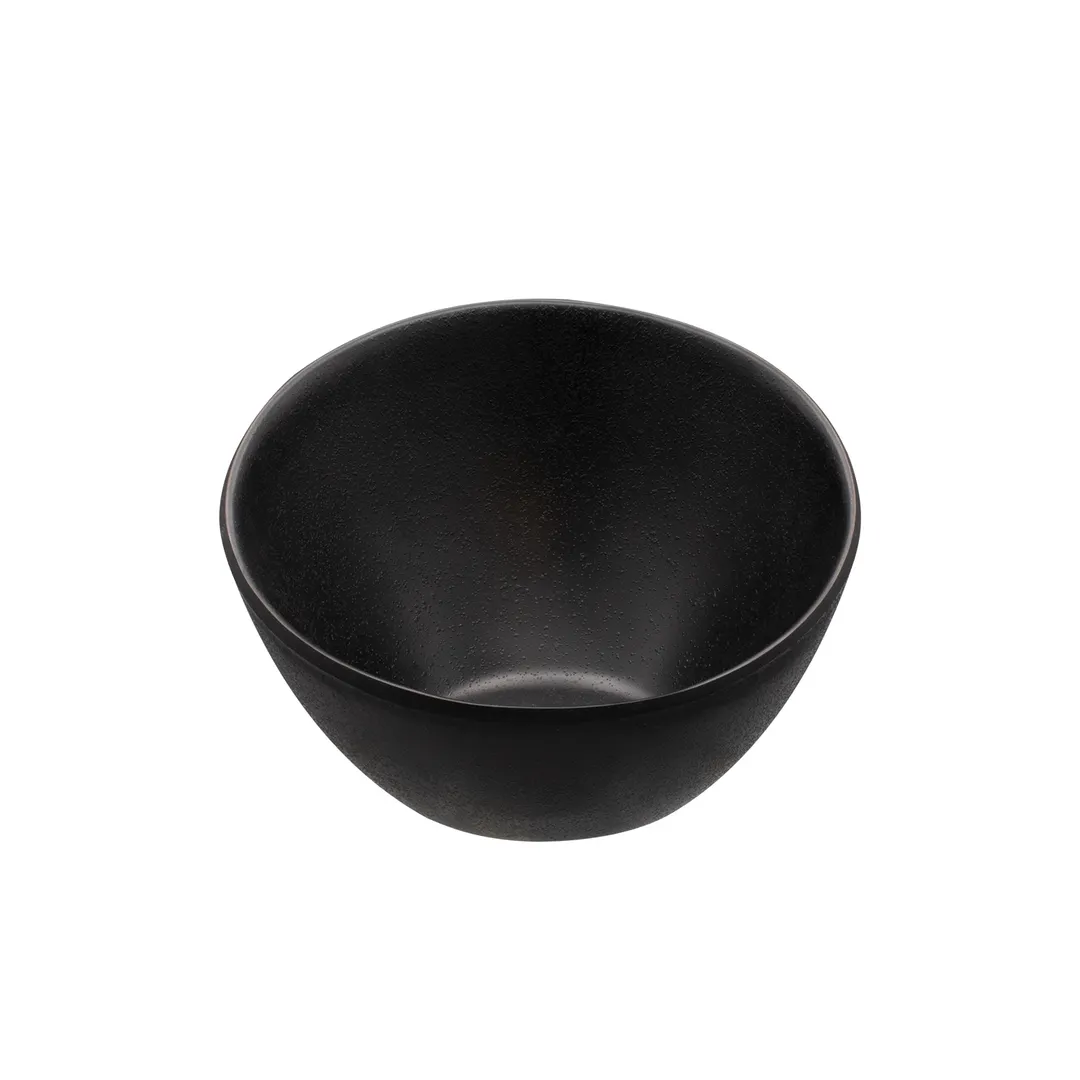CAC China XBRW-SB5 - Matte Black Brunswick Bowl, 7oz, 5-1/4"W x 5"D x 3-1/2"H, Slanted, 1 Dozen