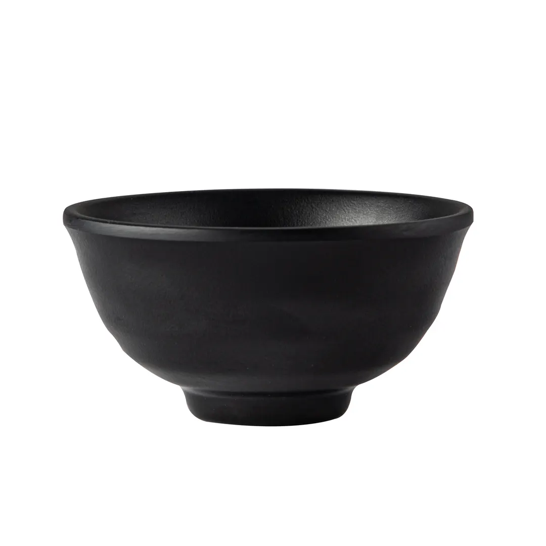 CAC China XCTN-63 Centennial Bowl, 4.5oz, 3-3/4" Dia × 1-7/8" H, Round, Matte Black, China, 1 Dozen