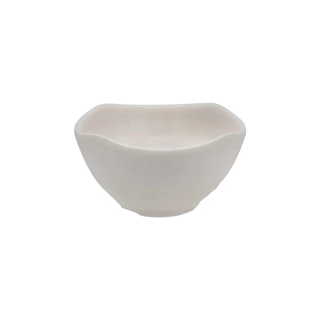 CACChina XSHL-Q4B Seashell Bowl – 7oz, 4"W x 4"D x 2"H, Square, White, Serving China – 1 Dozen