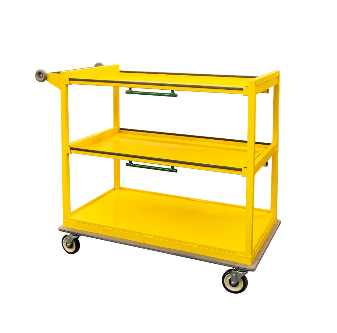New Age 54051PC Powder Coated Aluminum 3-Tier Utility Cart