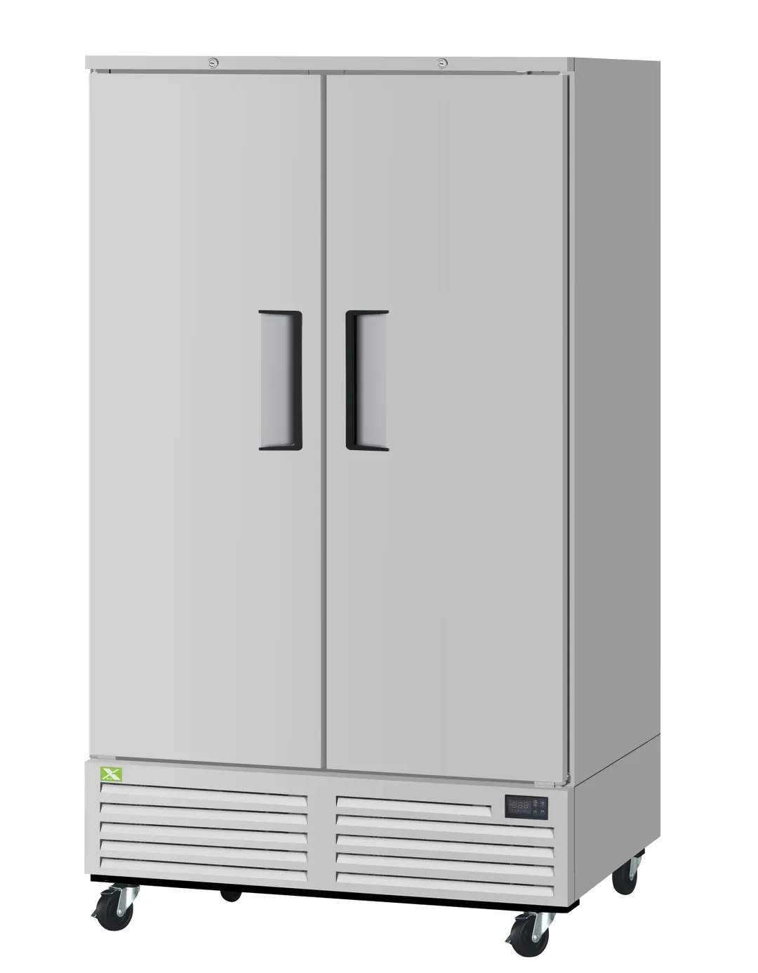 RefrigerationX XBR47-2-N 51-3/4" 2-Solid Door Reach-In Refrigerator, 42.27 cu. ft., Bottom Mounted