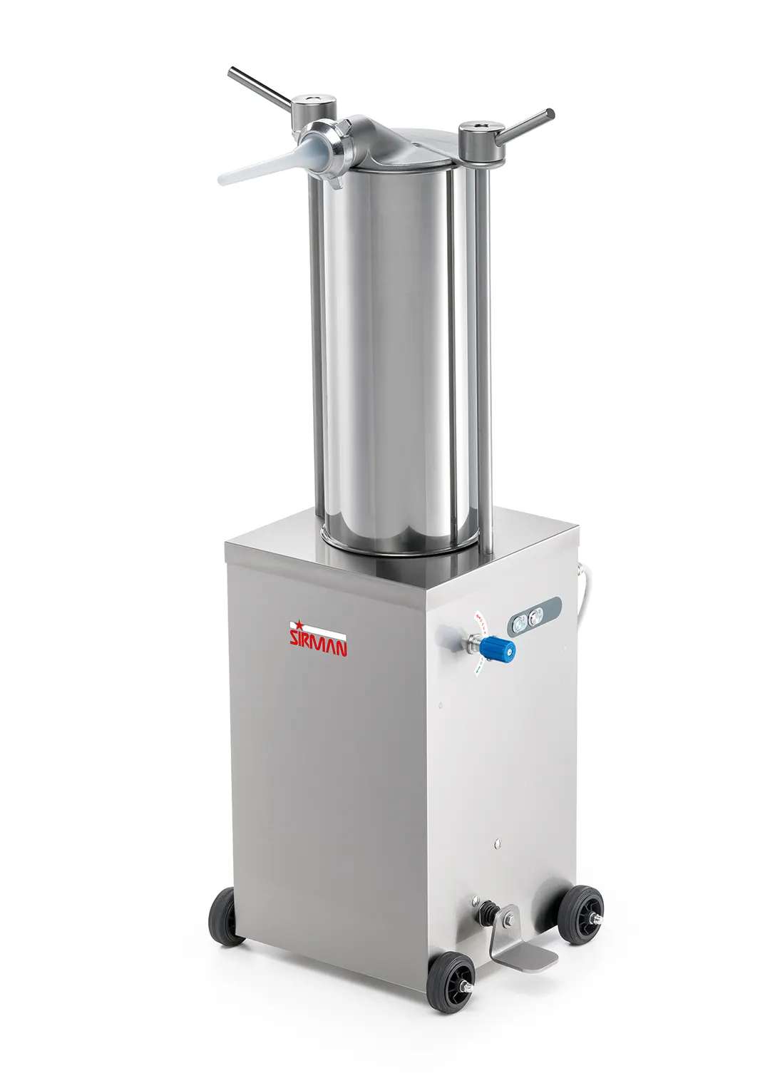 Sirman 40151518 IS 15 IDRA Vertical Hydraulic Electric Sausage Stuffer, 3/4 HP, 110-120V, 15,9 Qt Cylinder Capacity