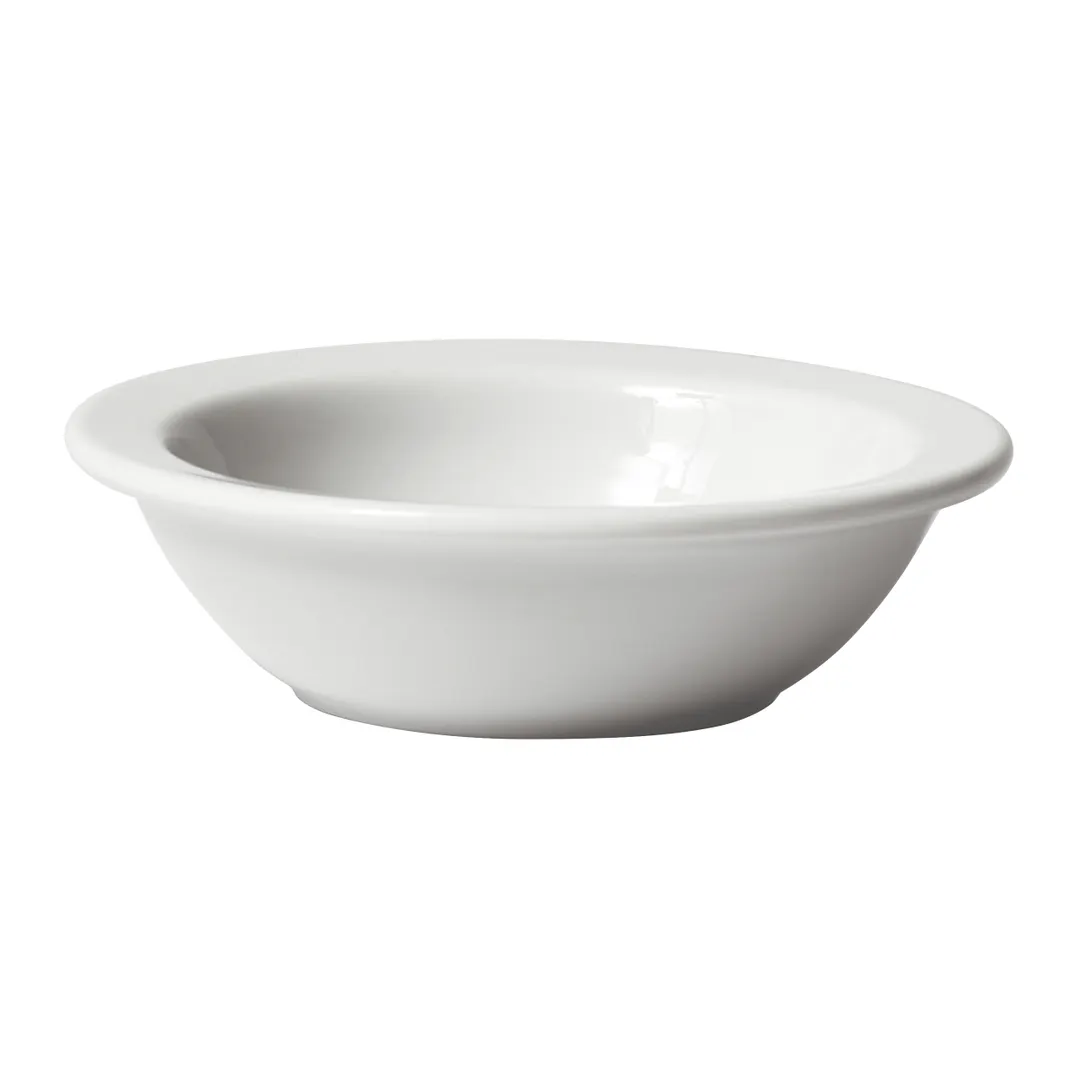 Winco BFD-5NR Birkhall Fruit Dish, 5 oz, 4-3/4" Dia x 1"H, Round Narrow-Rim Porcelain, White – 1 Dozen