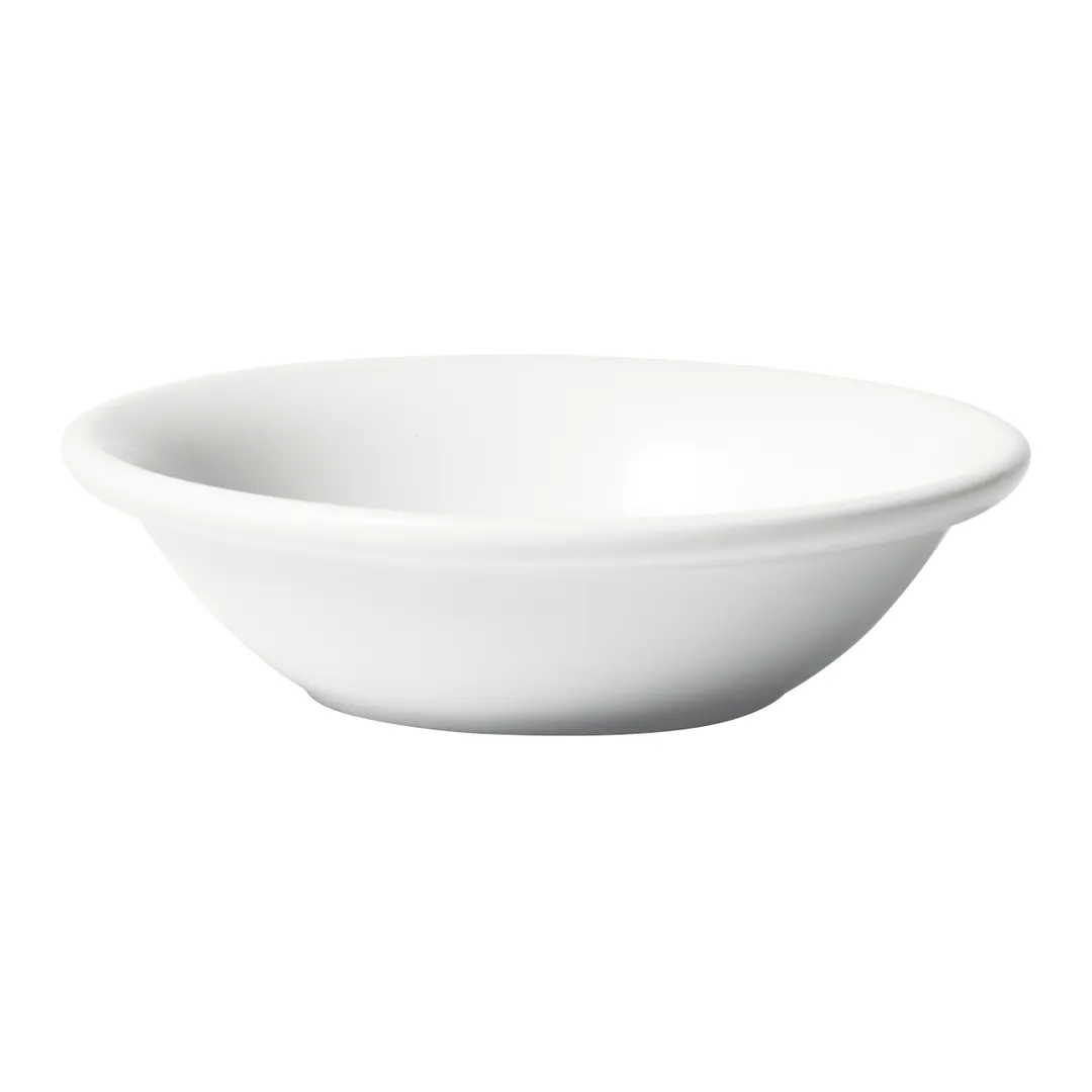 Winco BFD-5RE Birkhall Fruit Dish, 5 oz, 4‑3/4" Dia x 1‑1/2" H, Round White Porcelain - 1 Dozen