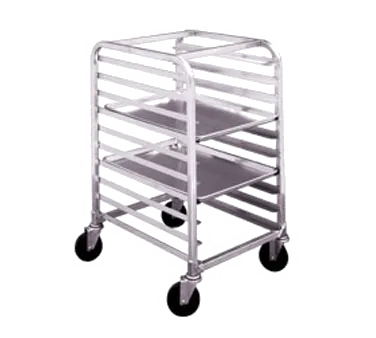 Winholt AL-1810-H Mobile Intermediate Height Aluminum Pan Rack w/ 1-1/2" Angle Runners