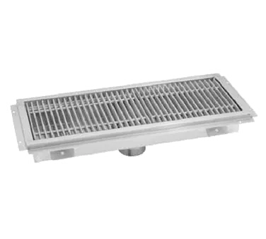Advance Tabco FTG-760 Floor Trough/Water Receptacle, 60"W X 7-1/2"D X 4" Deep