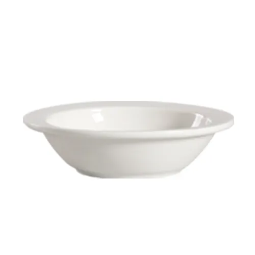CAC China 101-10 Lincoln Grapefruit Bowl, 13oz 6-1/2" Dia x 1-1/2" H, Porcelain Dishwasher - Dozen