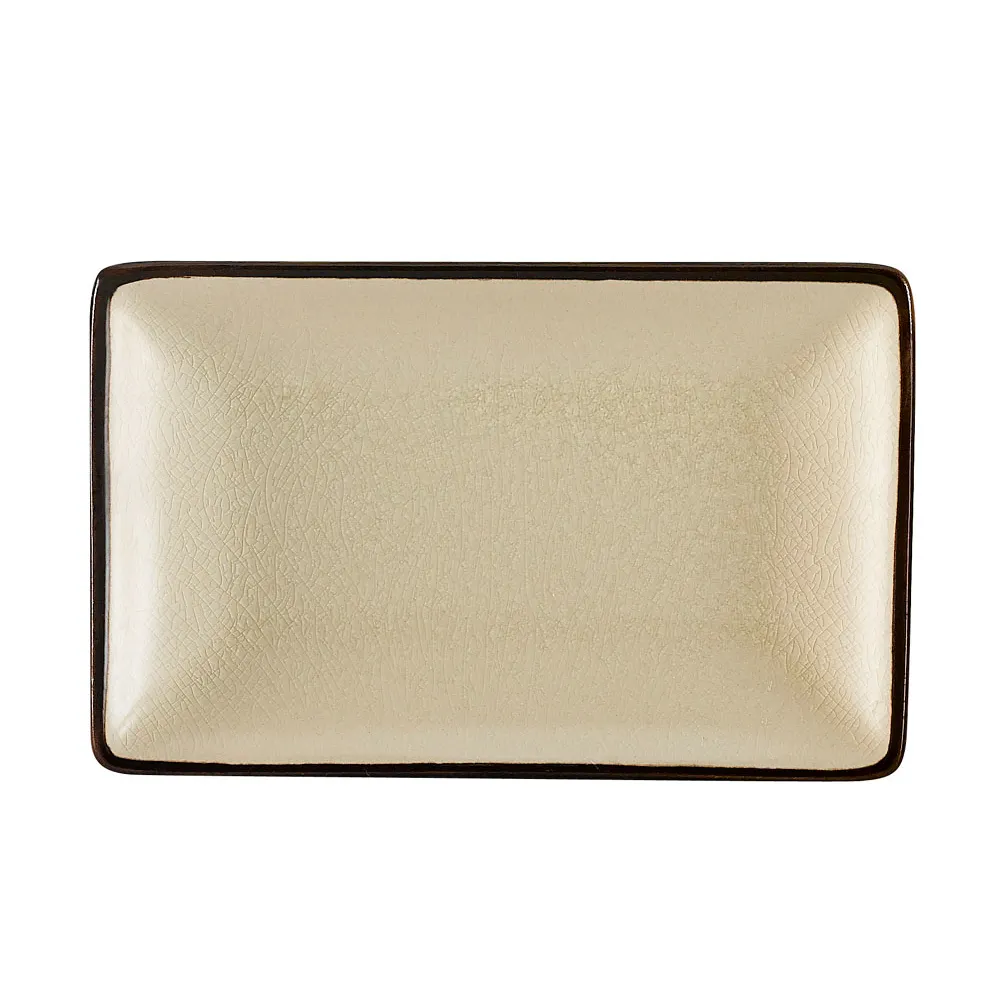 CAC China 666-33-W White Ceramic Platter, 5"L x 3-1/2"W x 1"H, Oven, Microwave Safe - Dozen