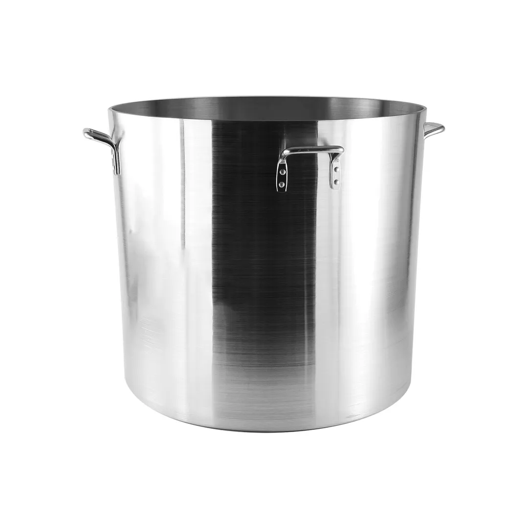CAC China A2SP-6-160H Stock Pot – 160 Qt., Heavy‑Duty Aluminum, Four Riveted Handles, NSF Certified