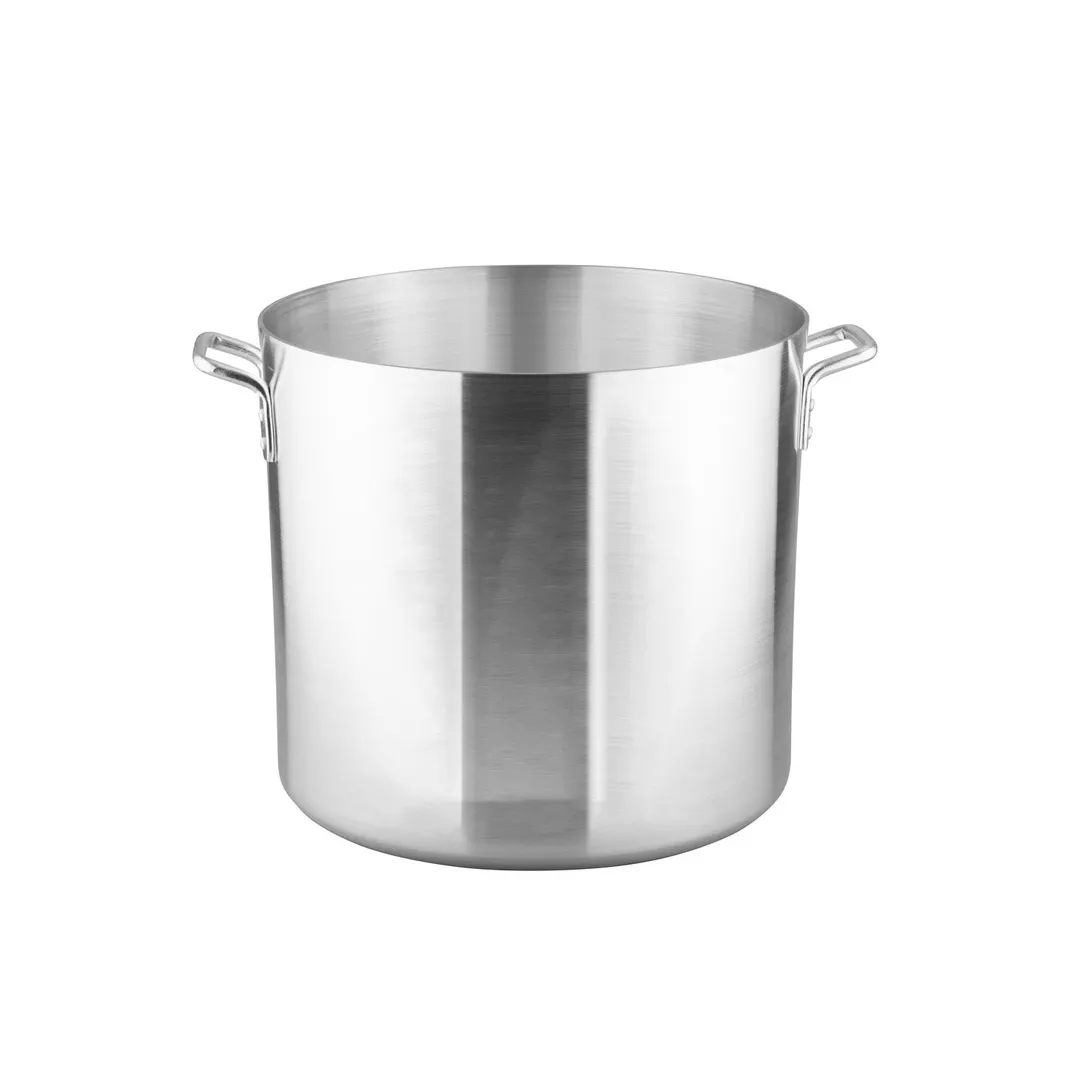 CAC China A5SP-4-32 Stock Pot, 32 Qt., 4 mm Thick Aluminum, Handles, Rim & Bottom, NSF Certified