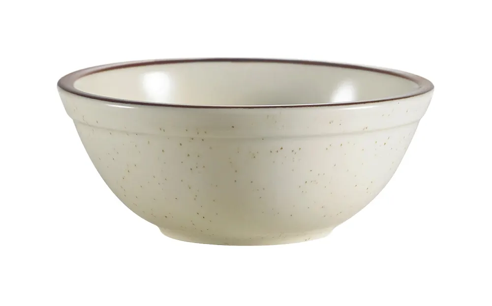 CAC China AZ-24 Nappie 10oz. Stoneware Bowl, 5-1/4" Dia x 1-3/4" H, Brown, Dishwasher Safe - Dozen