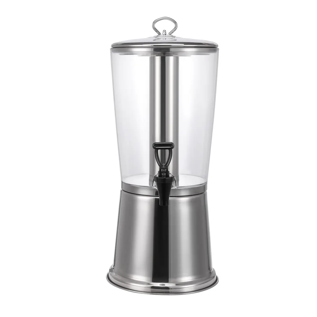 CAC China BVDS-C2 2.1‑Gallon Beverage Dispenser, Clear Polycarbonate Container - Set