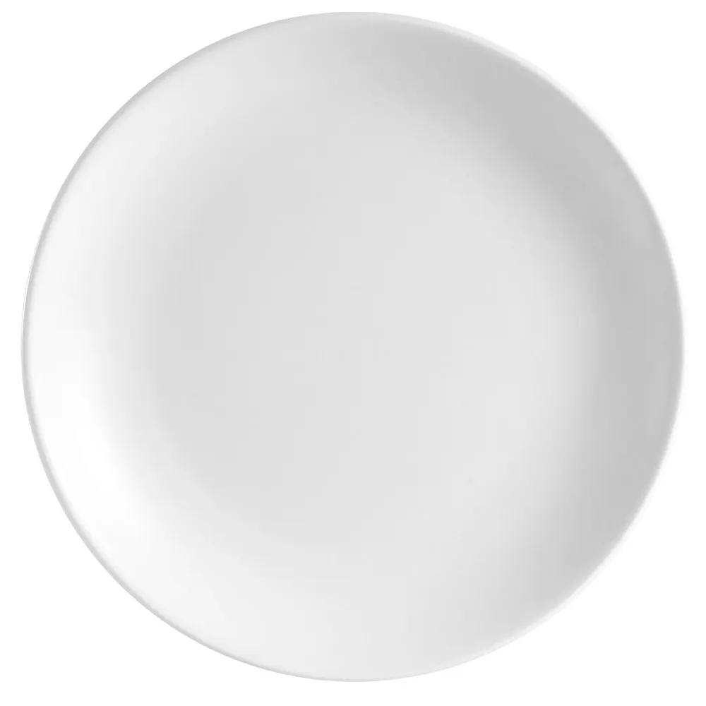 CAC China COP-22 Plate – 8" Dia. × 3/4" H, Round Coupe, Porcelain, White, Dishwasher – 1 Dozen