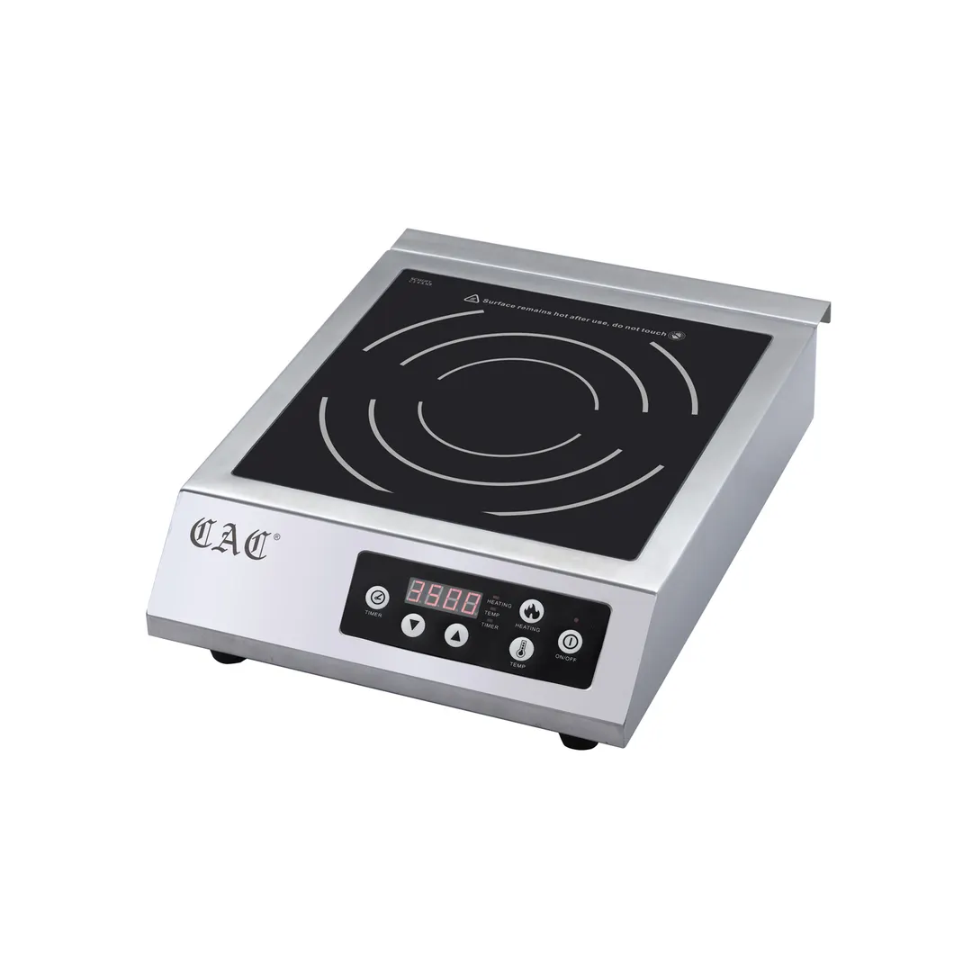 CACChina ELIC-1200G Single Burner Countertop Induction Range, Schott Ceran Glass Surface