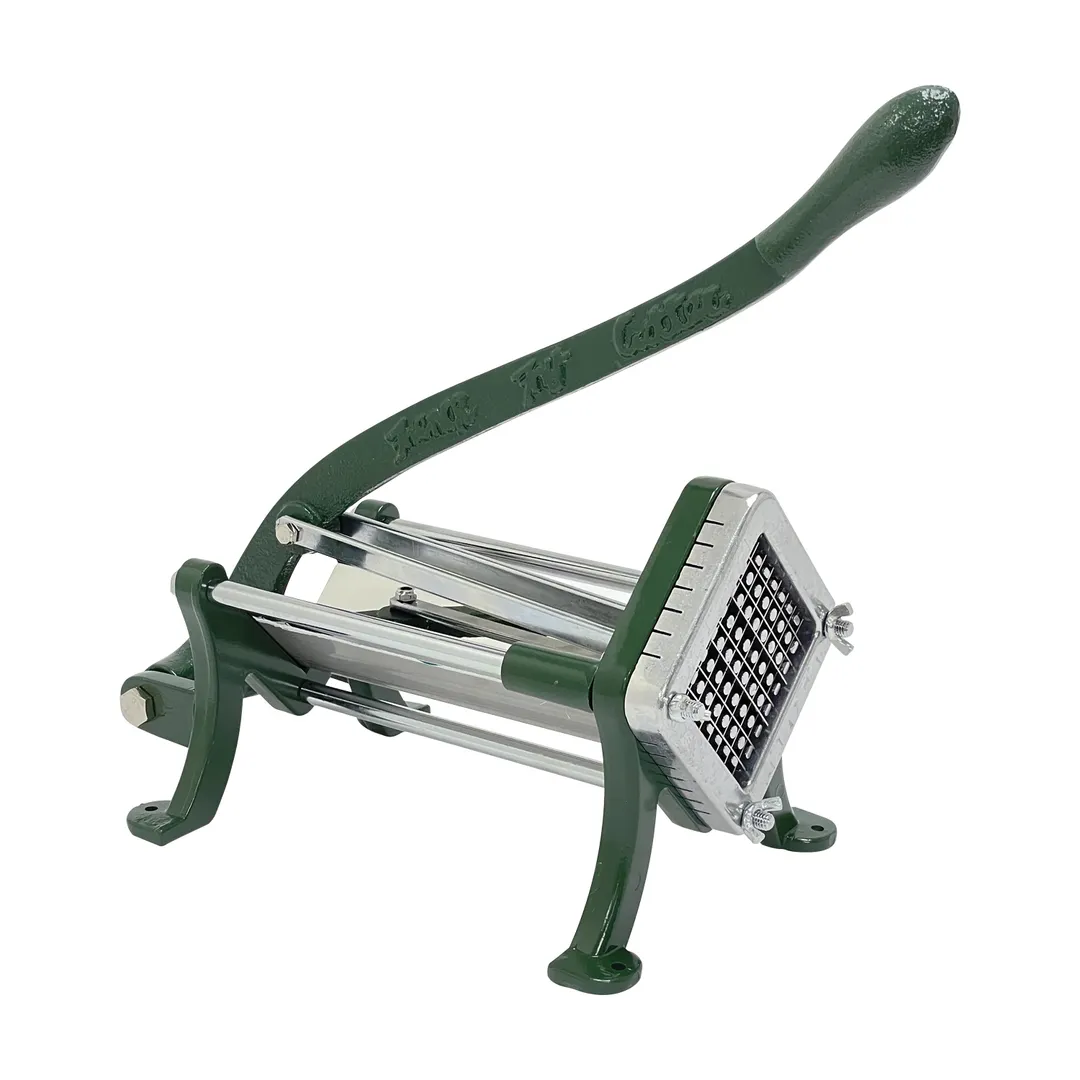 CACChina FPFC-375 3/8" Square Cut French Fry Cutter, Cast Iron Body, Stainless Blade, Ergonomic Handle