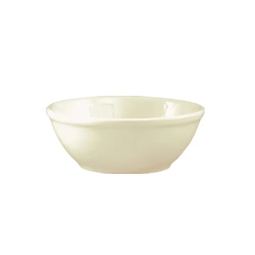 CAC China FR-15 Franklin Nappie 5" Round Ceramic Bowl, 12-1/2 Oz, White - Dozen