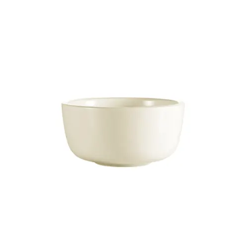 CAC China FR-95B Jung Bowl, 9-1/2 Oz., 4-3/8" Dia. x 2-3/8" H, Round, White Ceramic, 1 Dozen