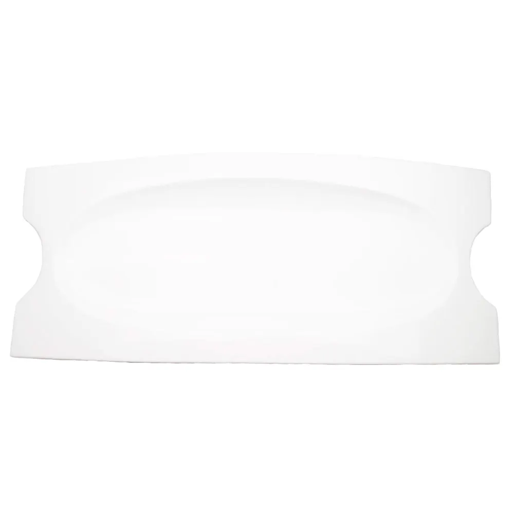 CAC China FSB-28-BLK Fashion Bridge Platter, 28" x 11-1/2" x 3", Rectangular Porcelain, Black