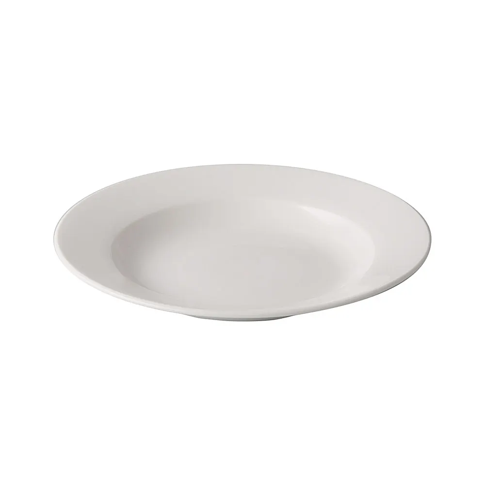 CAC China GW-105 Pasta Bowl, 16 oz (10-1/2" Dia), Bone White Porcelain Glazed Foot - Dozen