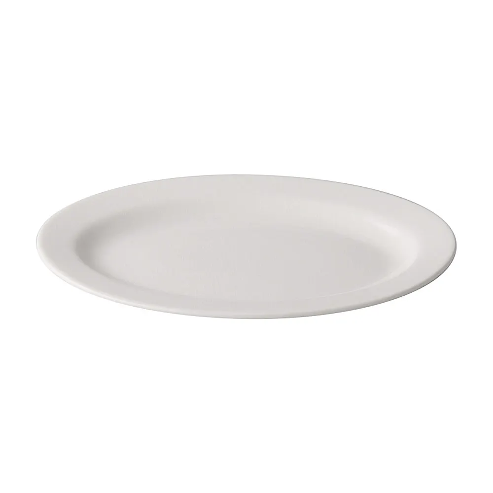 CAC China GW-13 Oval Platter, 11-1/2" Rolled Edge, Porcelain Dishwasher/Oven/Microwave Safe - Dozen