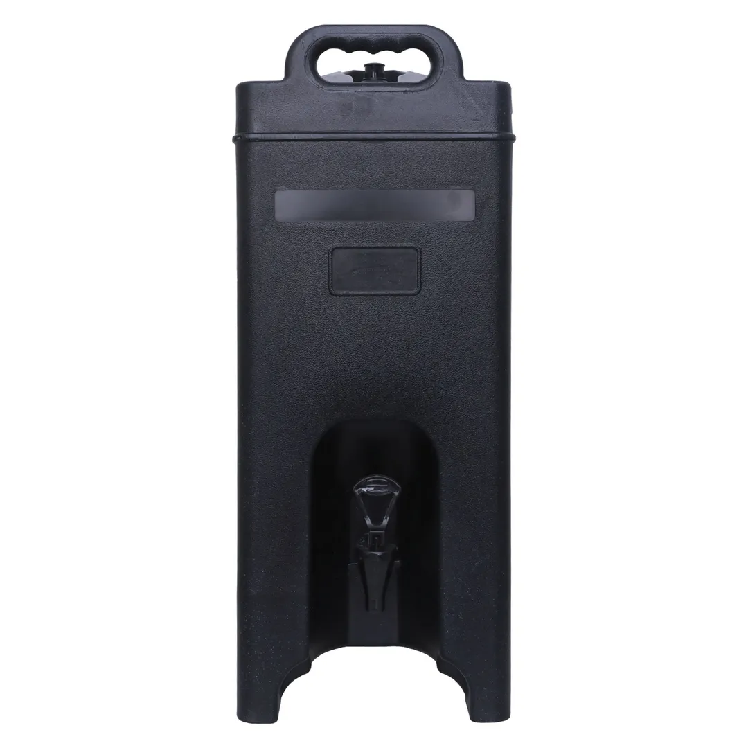 CAC China ICBV-5K Dispenser, 5‑Gal Black Plastic, 16.75" L x 10.25" W x 2.5" H, Faucet - Set