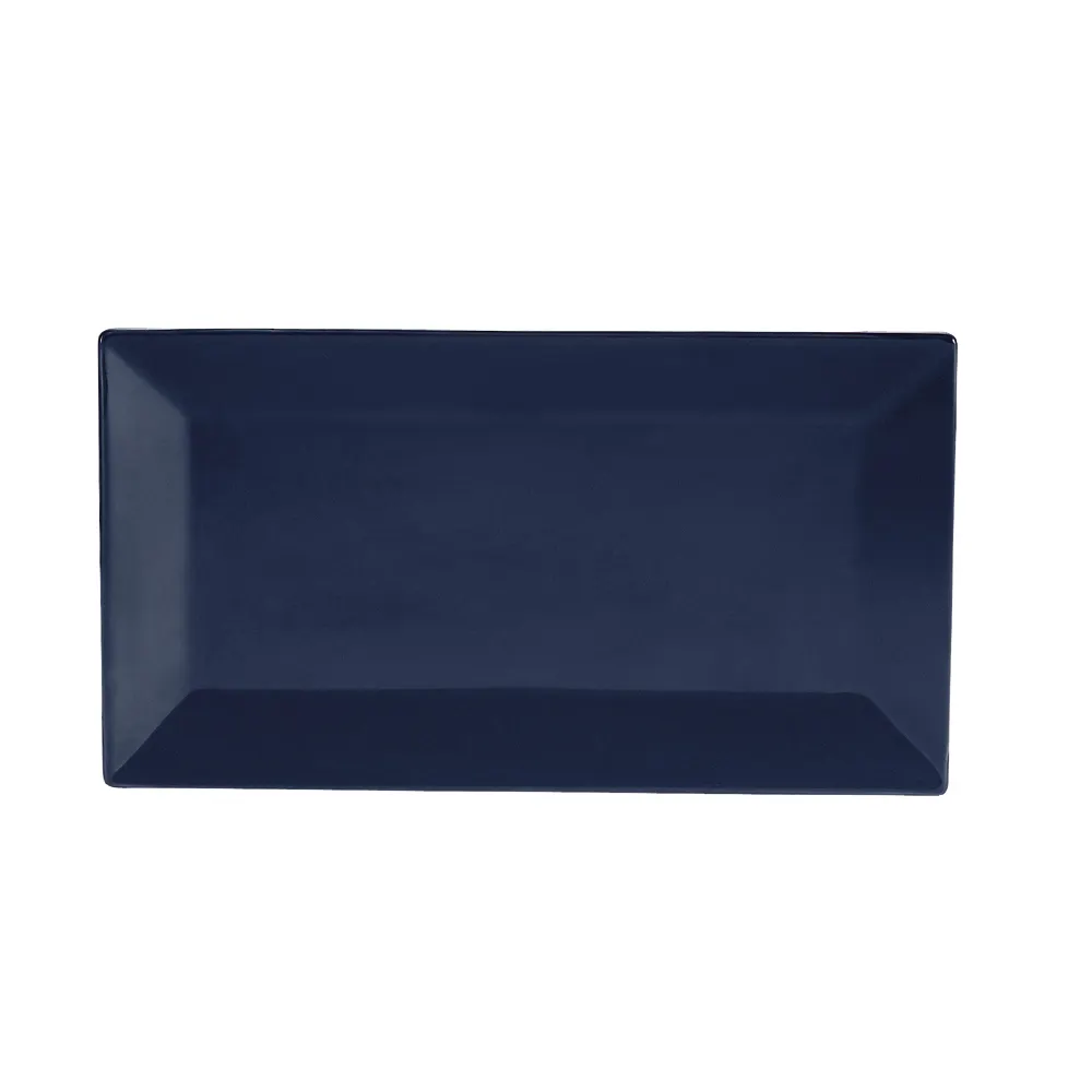 CACChina KC-14-CBU Platter 13"L x 7-1/4"W x 1"H Ceramic Cobalt Blue Dishwasher Safe - Dozen