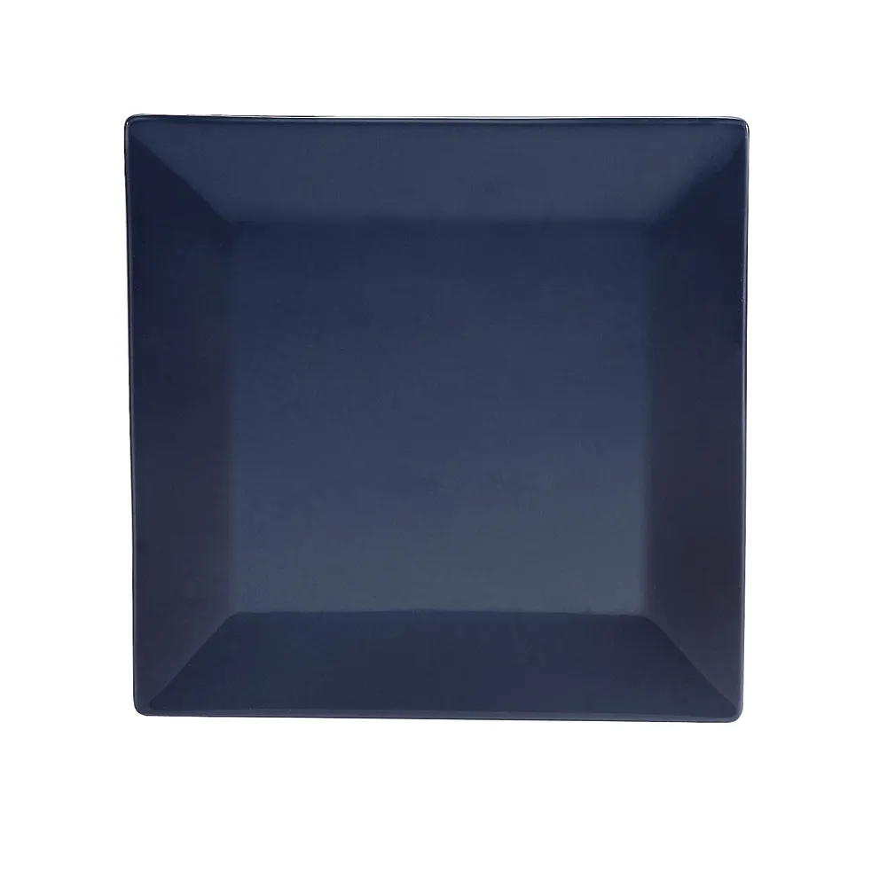 CAC China KC-6-CBU Square Plate 6" x 6" x 0.75", Cobalt Blue, Ceramic, Dishwasher Safe - Dozen