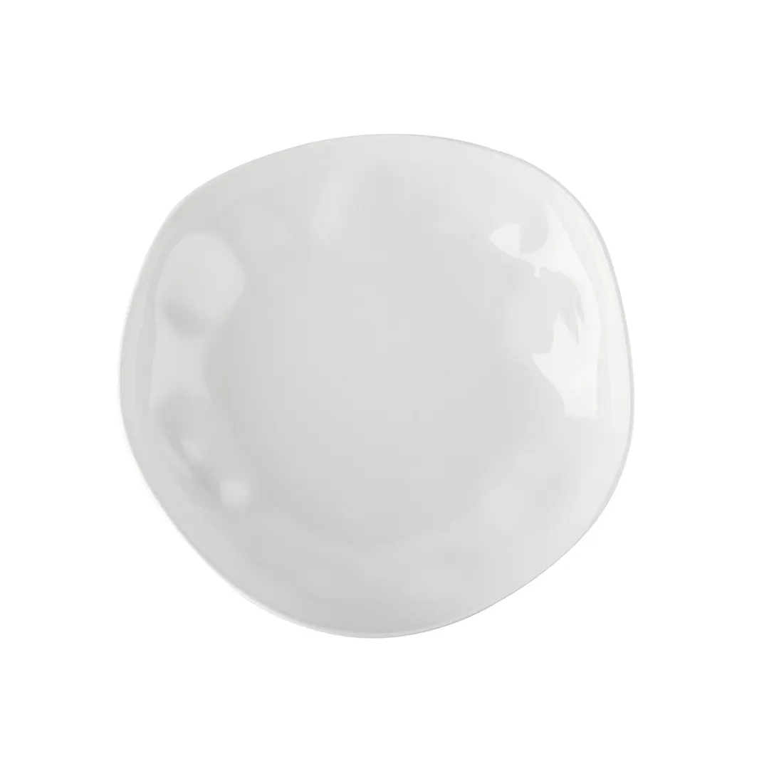 CACChina KCU-B7 Cancun Soup Bowl, 14 Oz., 6-1/2"L x 6-3/4"W x 1-1/2"H, Porcelain, White - Dozen