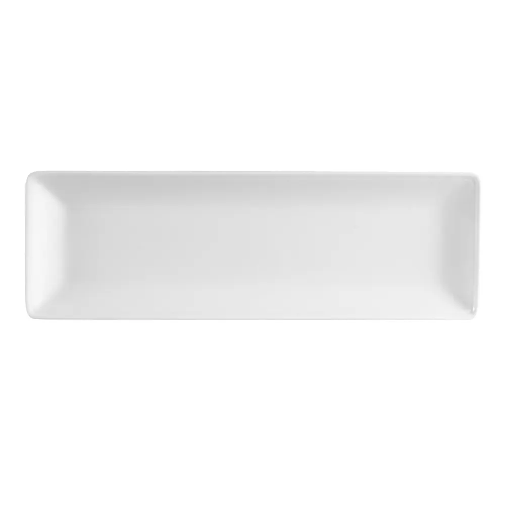 CAC China LON-34 Platter 9"x3-5/8"x3/4" Porcelain Bone White Dishwasher/Oven/Microwave Safe-1 Dozen