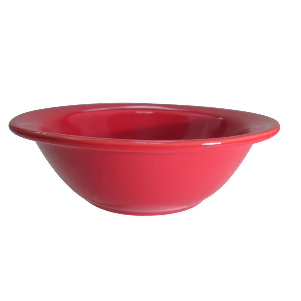 CAC China LV-10-R Las Vegas Grapefruit Bowl, 13 Oz, 6-5/8" Dia. x 2" H, Red Ceramic, Round - Dozen