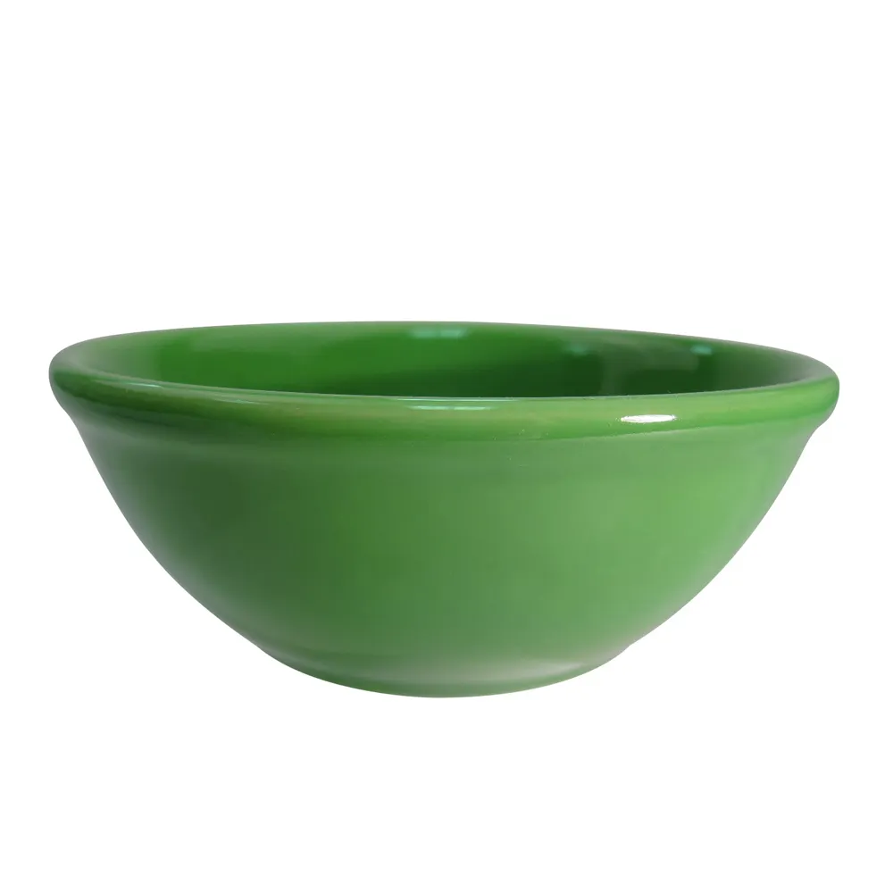 CAC China LV-15-G Las Vegas Nappie Bowl, 12-1/2 Oz., 5-5/8" Dia., 2" H, Green Ceramic, 1 Dozen