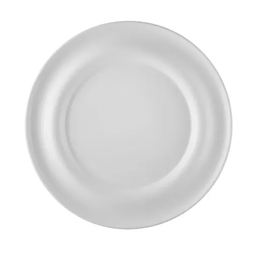 CAC China PS-E8 Paris Eiffel Dipping Plate, 8-1/2" Dia. 3/4" H, Porcelain, Bone White Rim - Dozen