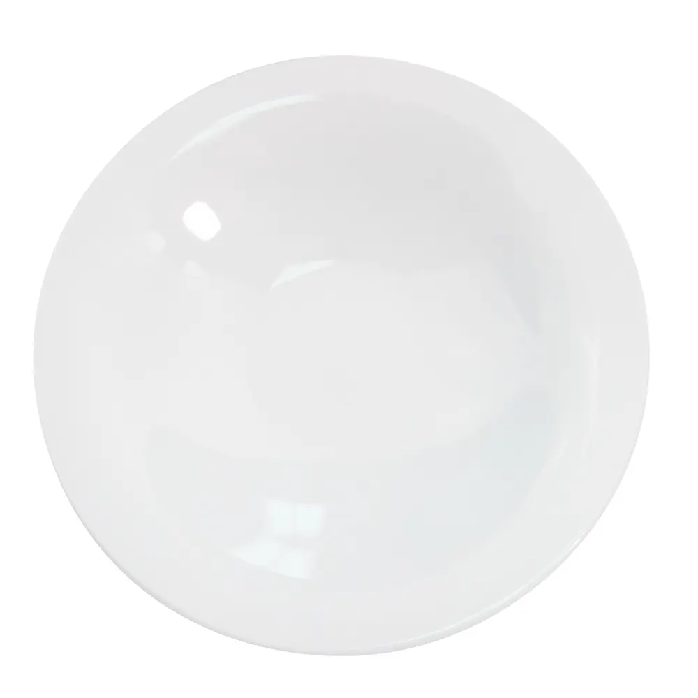 CAC China RCN-213 Bowl, 40 oz 1‑1/4 qt 13" Dia x 2‑5/8" H, White Porcelain, Safe - Dozen